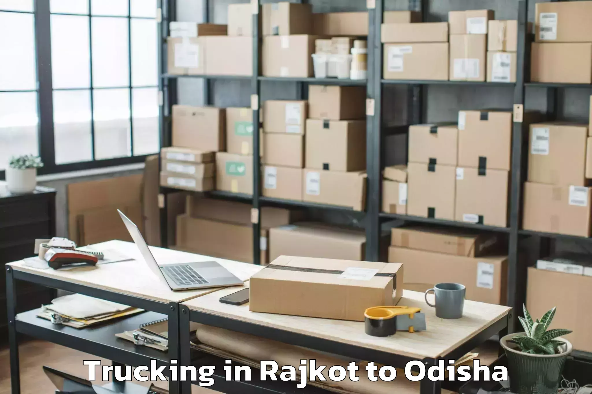 Easy Rajkot to Khaprakhol Trucking Booking